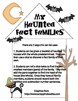 Preview of Haunted Fact Families