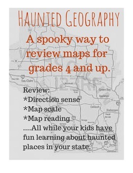 Preview of Haunted Geography- A haunting look at reviewing map skills