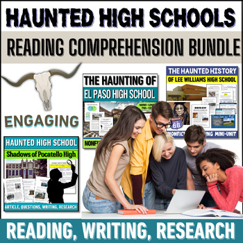 Preview of Haunted High Schools Reading Comprehension Passages - Folktales & Legends Unit