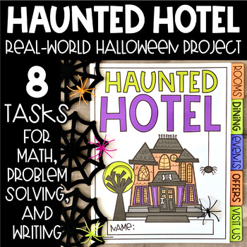 Preview of Haunted Hotel Halloween Tasks | Halloween Project & Activities