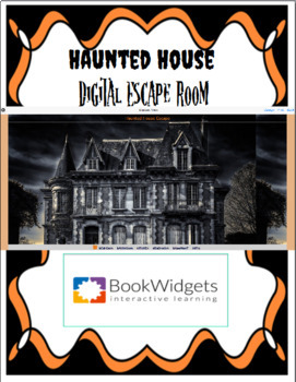 Preview of Haunted House 7th Grade Math Digital Escape Room with Bookwidgets 
