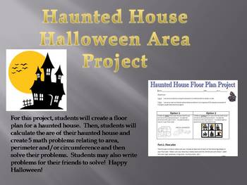 Preview of Haunted House Halloween Area Project