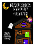 Haunted House Halloween Glyph