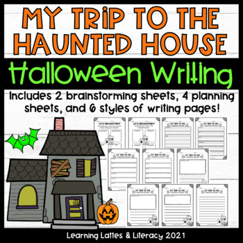 Preview of Haunted House Halloween Writing October Fall Writing Prompts Creative Writing
