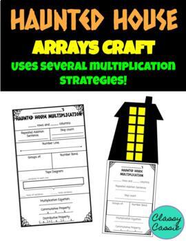 Preview of Haunted House Multiplication Craft, Arrays, and more