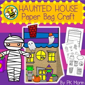 Download Halloween Haunted House Paper Bag Craft Background