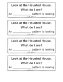 Haunted House Pattern Classroom Book
