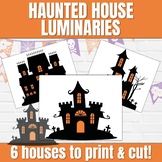 Haunted House Printable, Halloween Luminaries, Halloween P