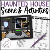 Halloween Speech Therapy Haunted House Scene and Activitie