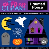 Haunted House Set 2 Clip Art (Digital Use Ok!)