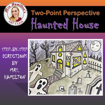 Preview of Haunted House - Two-Point Perspective Style