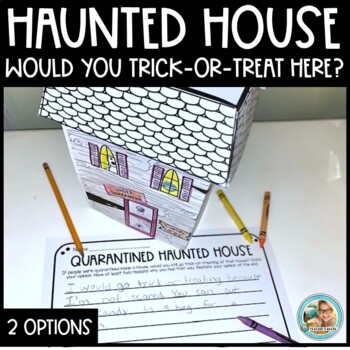 Preview of Haunted House Writing Craft | Halloween Activity