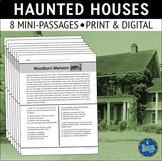 Haunted Houses Halloween Nonfiction Reading Comprehension 