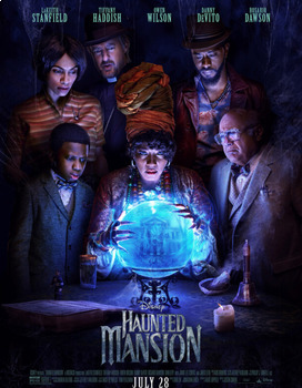 Preview of Haunted Mansion 2023 Movie Guide Questions 100% in English | Chronological Order