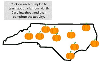 Preview of Haunted North Carolina Activity
