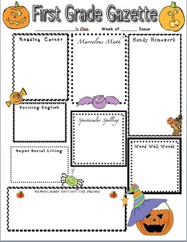 Preview of Haunting Halloween Home Learning Newsletter