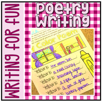 Preview of Have Fun Writing - Picture This! Poetry Writing & Illustrating