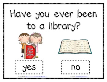 Have You Ever Been to a Library? Class Graph for Back to School | TpT