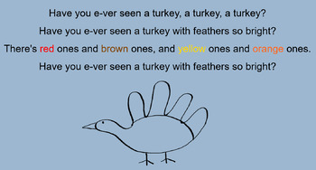 Preview of Have You Ever Seen A Turkey - Color Activity