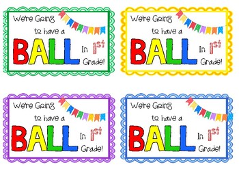 Preview of Have a Ball Gift Tags