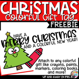 Have a Colorful Christmas Gift Tag FREEBIE