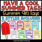 Have a Cool Summer Gift Tags Popsicle Gift Tags Kool Gift 