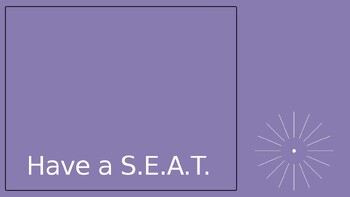 Preview of Have a S.E.A.T. (Social Emotional Aware Teacher)