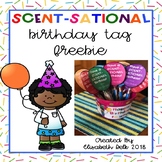 Have a SCENT-SATIONAL Birthday Tags Editable