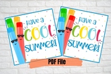 Have a cool Summer Gift Tags, End of year gift tags for st