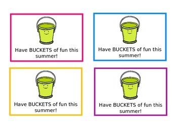 Preview of Have buckets of fun this summer!