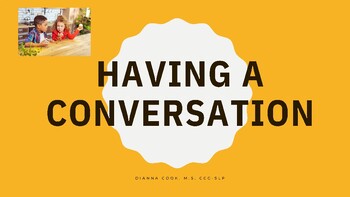 Preview of Having a Conversation- A Social Story with REAL pictures