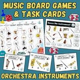 Music Board Games & Task Cards for centers, quiet lessons 