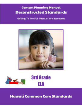 Preview of Hawaii Deconstructed Standards Content Planning Manual 3rd Grade ELA