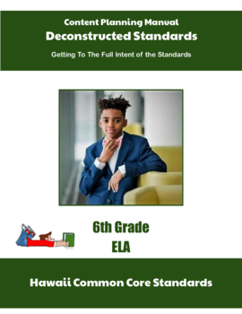 Preview of Hawaii Deconstructed Standards Content Planning Manual ELA 6th Grade