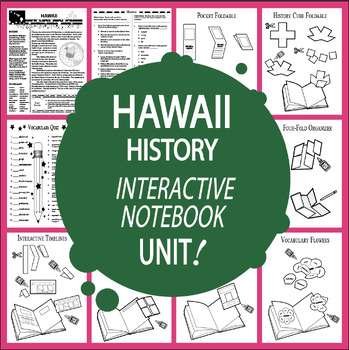 Preview of Hawaii History Interactive Unit + AUDIO–ALL Hawaii State Study Content Included