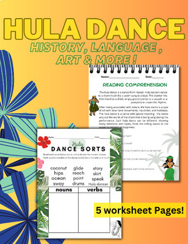Preview of Hawaii/Hula Dance Art, History, & Language Activity Packet
