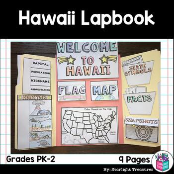 Preview of Hawaii Lapbook for Early Learners - A State Study