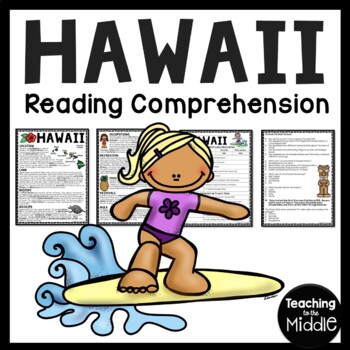 Preview of Hawaii Overview Informational Text Reading Comprehension Worksheet