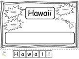 Hawaii Read it, Build it, Color it Learn the States presch