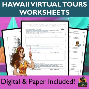 Preview of Hawaii's historical landmarks virtual tour using Google Maps, and more!