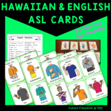 Hawaiian, ASL and English Cards for Learning Sign Language
