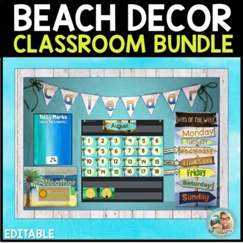 Classroom Themes Decor Bundles | Tropical Pineapples and Palm Trees