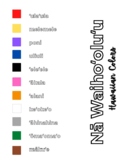 Hawaiian Colors - Na Waihooluu Hawaii - Hawaiian Studies Language