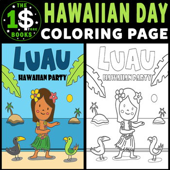 Preview of Hawaiian Day | Lei Day | Aloha | Luau | 01 May Holiday Coloring Sheet