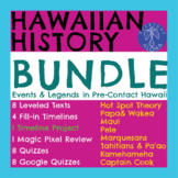 Hawaiian History BUNDLE: Pre-Contact Events & Legends and 