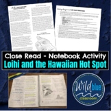 Hawaiian Hot Spot - Plate Tectonics Notebook Reading Activity 