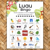 Hawaiian Luau Bingo Game Party Center Aloha Summer Fun