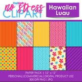 Hawaiian Luau Digital Papers