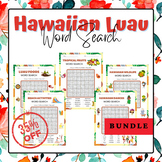 Hawaiian Luau Word Search Growing Bundle | End of The Year