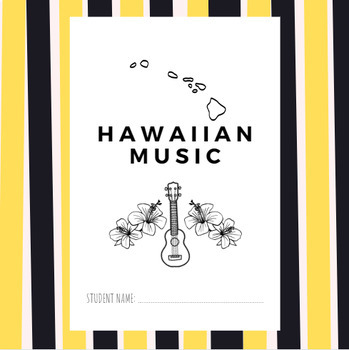 Preview of Hawaiian Music Wordsearch and Activities - World Music Worksheets